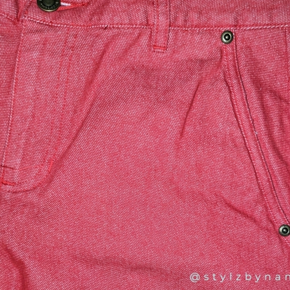 Vintage Liz Claiborne Red Wide Leg Jeans Size 8 - Picture 5 of 9